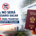 Tarjeta de viaje Perú y mensaje de cita para trámite de visa americana.